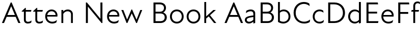 Atten New Book font