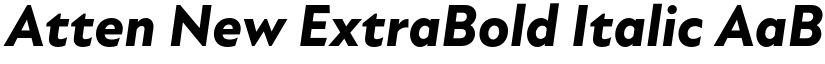 Atten New ExtraBold Italic font