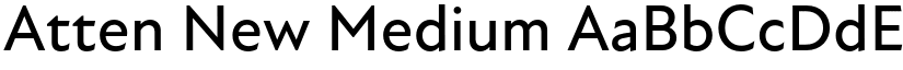 Atten New Medium font