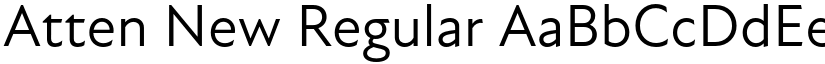 Atten New Regular font