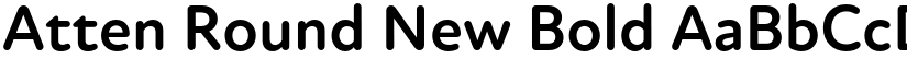 Atten Round New Bold font