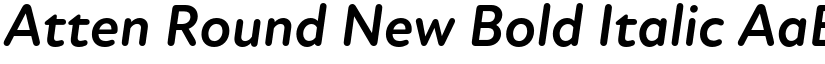 Atten Round New Bold Italic font