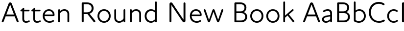 Atten Round New Book font