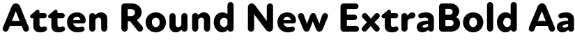 Atten Round New ExtraBold font