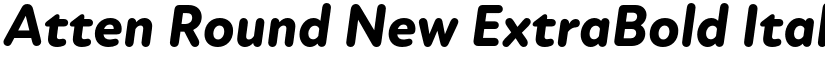 Atten Round New ExtraBold Italic font