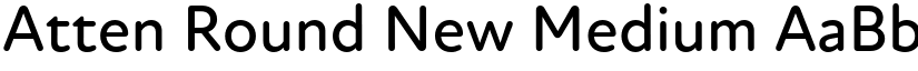 Atten Round New Medium font