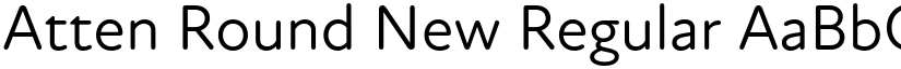 Atten Round New Regular font