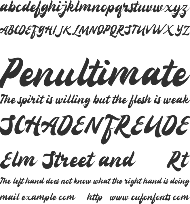Confinental FREE font preview