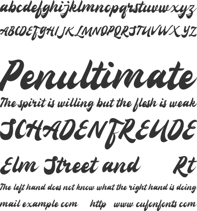 Confinental FREE font preview
