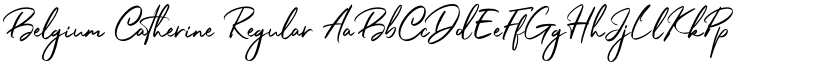 Belgium Catherine Regular font