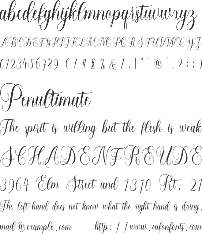 forlove font preview