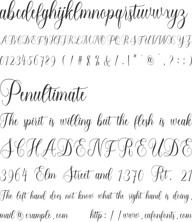 forlove font preview