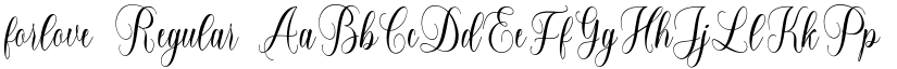 forlove Regular font