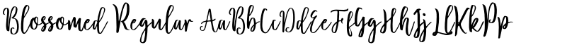 Blossomed Regular font