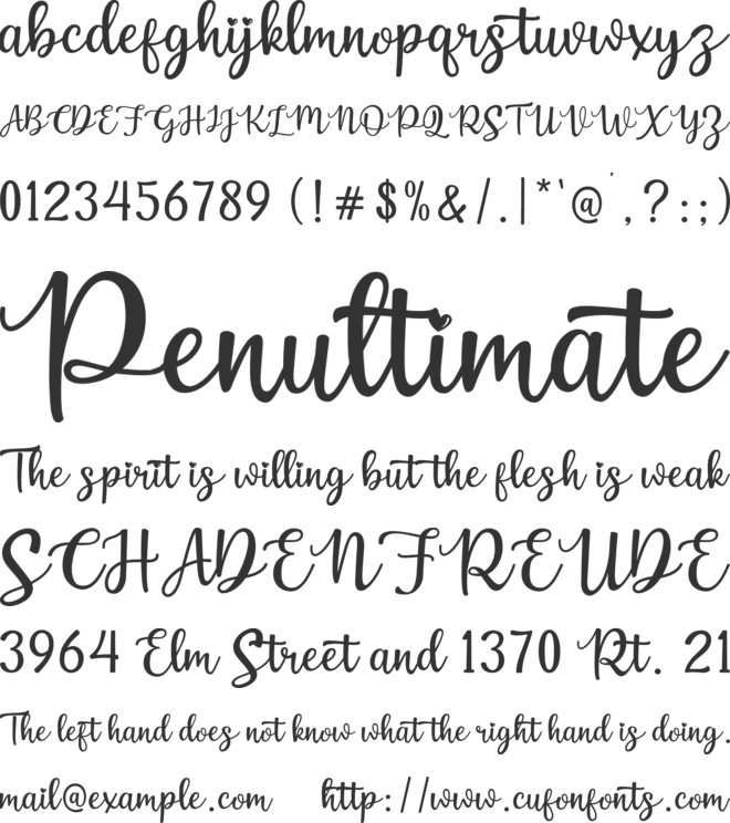 HeyBeibeh font preview