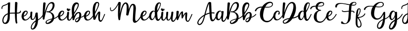 HeyBeibeh Medium font