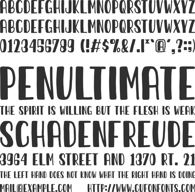 Sunday Best font preview