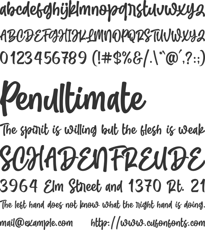 Outbreak font preview