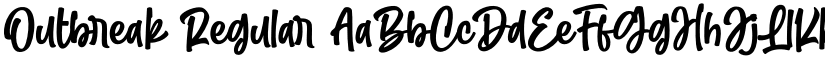 Outbreak Regular font