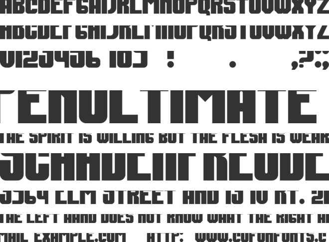 Fest235 font preview