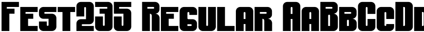 Fest235 Regular font