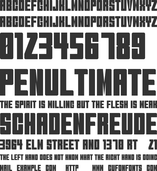 Brick Sans font preview