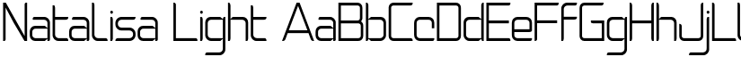 Natalisa Light font