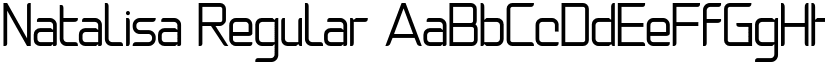 Natalisa Regular font