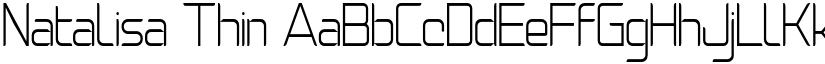 Natalisa Thin font