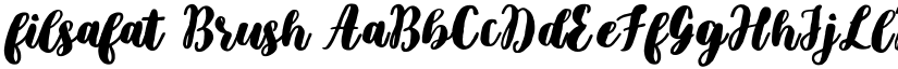filsafat Brush font