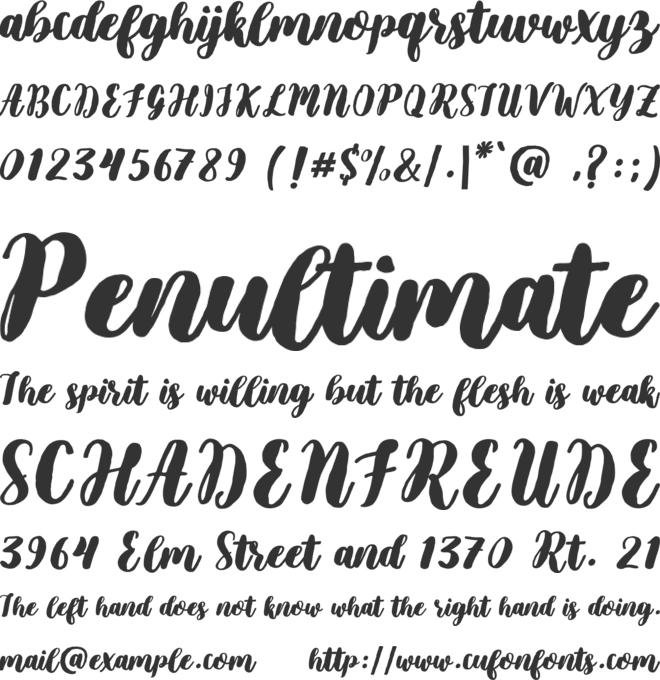 filsafat font preview