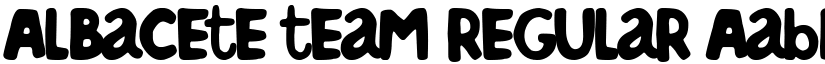 Albacete team Regular font