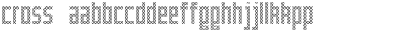 Cross font