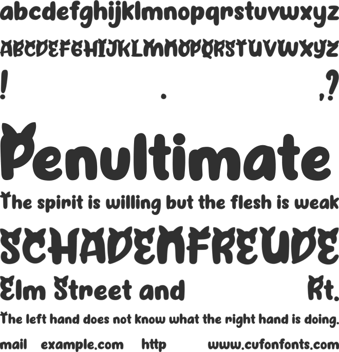 Cattyla font preview