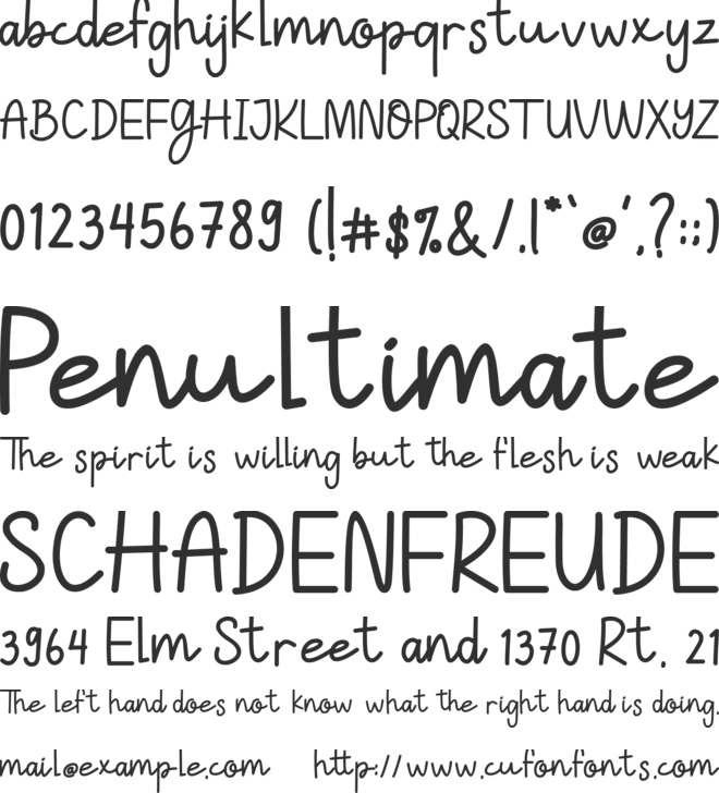Sweet Charlie font preview