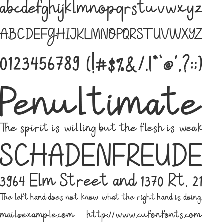 Sweet Charlie font preview