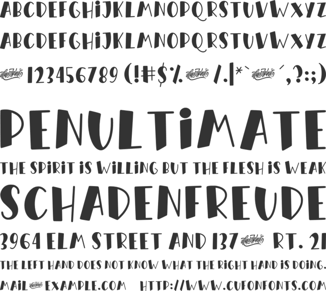 Orange Milk font preview