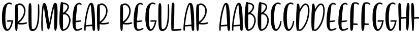 Grumbear Regular font