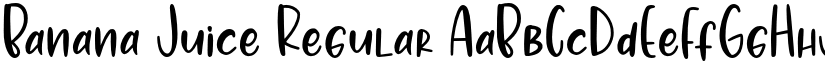 Banana Juice Regular font