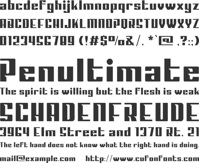 Sportage font preview