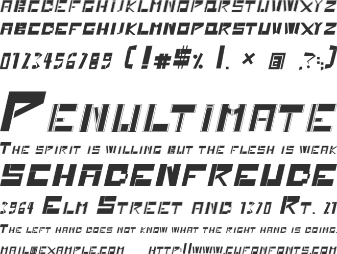 GAME font preview