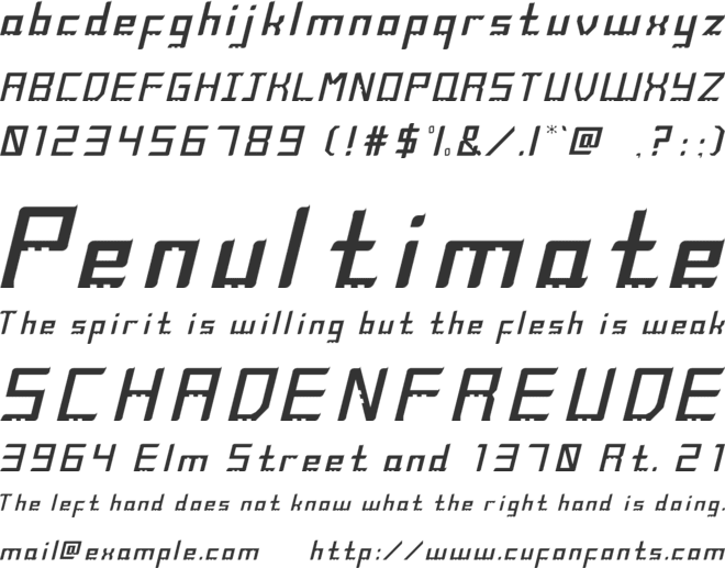 ZeFast font preview