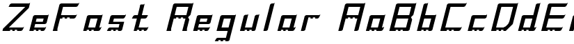 ZeFast Regular font