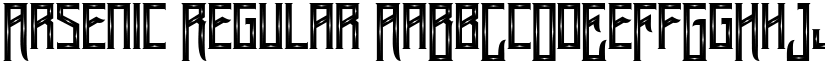 Arsenic Regular font