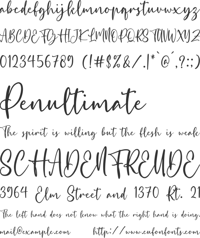Mallorist font preview