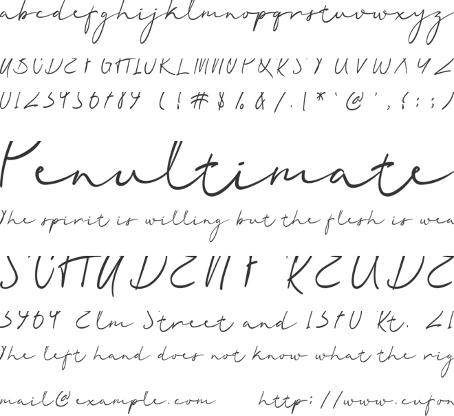 Quartila font preview