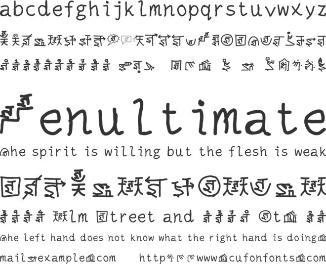 Mantrakshar ZN1 font preview