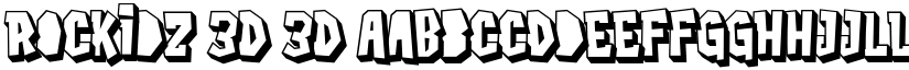 Rockidz 3D 3D font