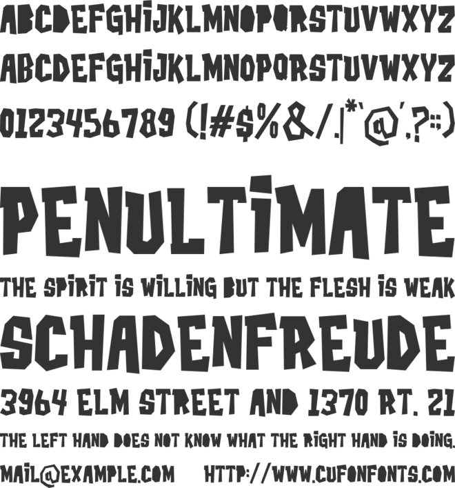 Rockidz font preview