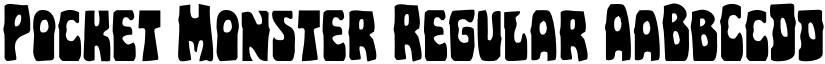 Pocket Monster Regular font